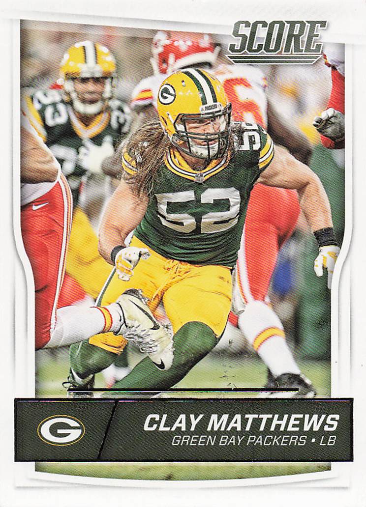 2016 Score Football Clay Matthews #125