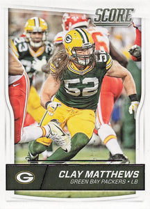 2016 Score Football Clay Matthews #125