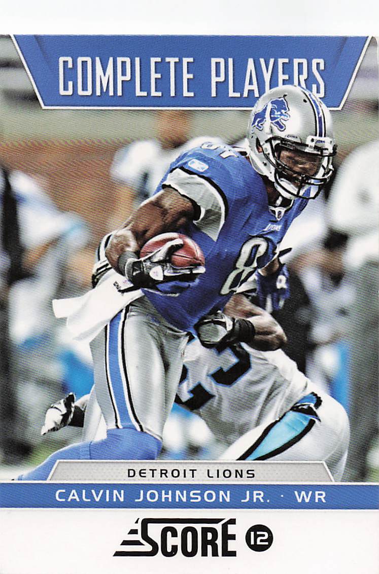 2012 Score Football Complete Players Calvin Johnson Jr. #14