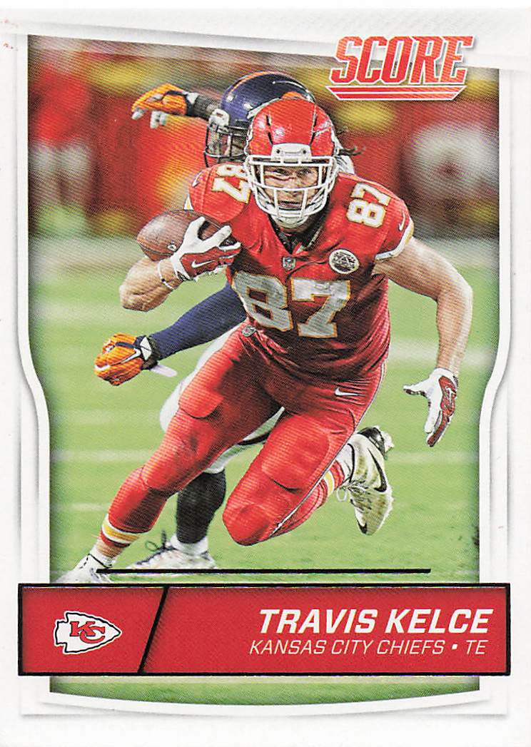 2016 Score Football Travis Kelce #163