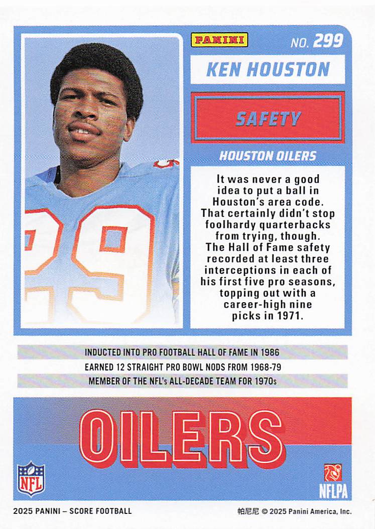 2025 Score-A-Treat Football Ken Houston #299