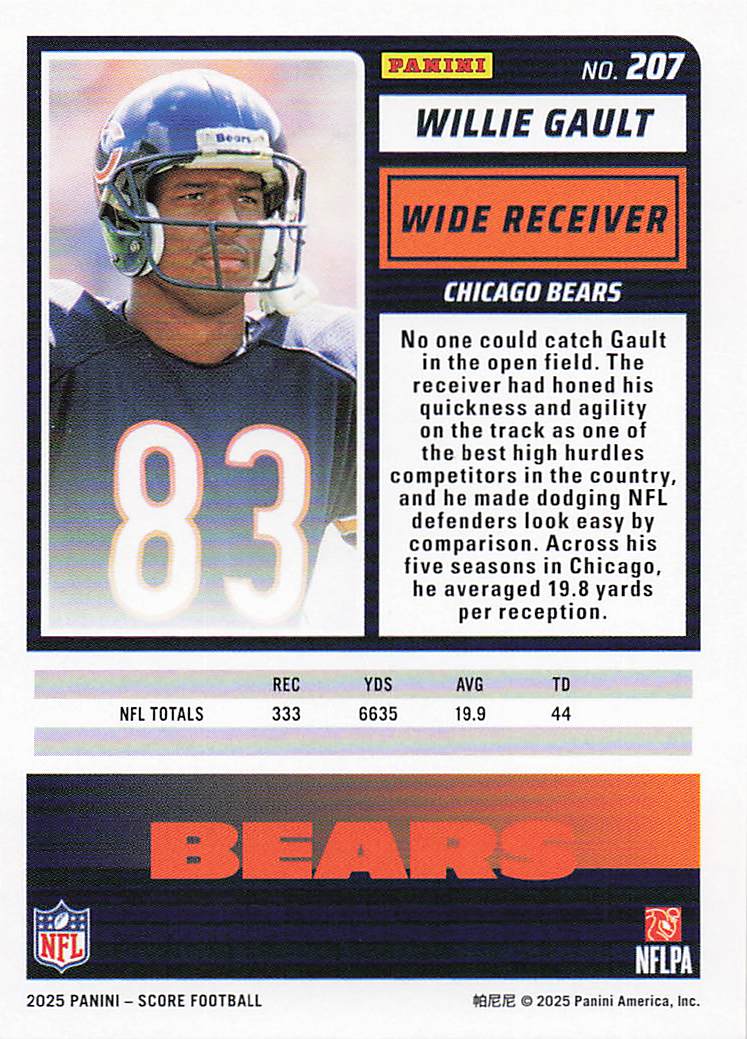 2025 Score-A-Treat Football Willie Gault #207