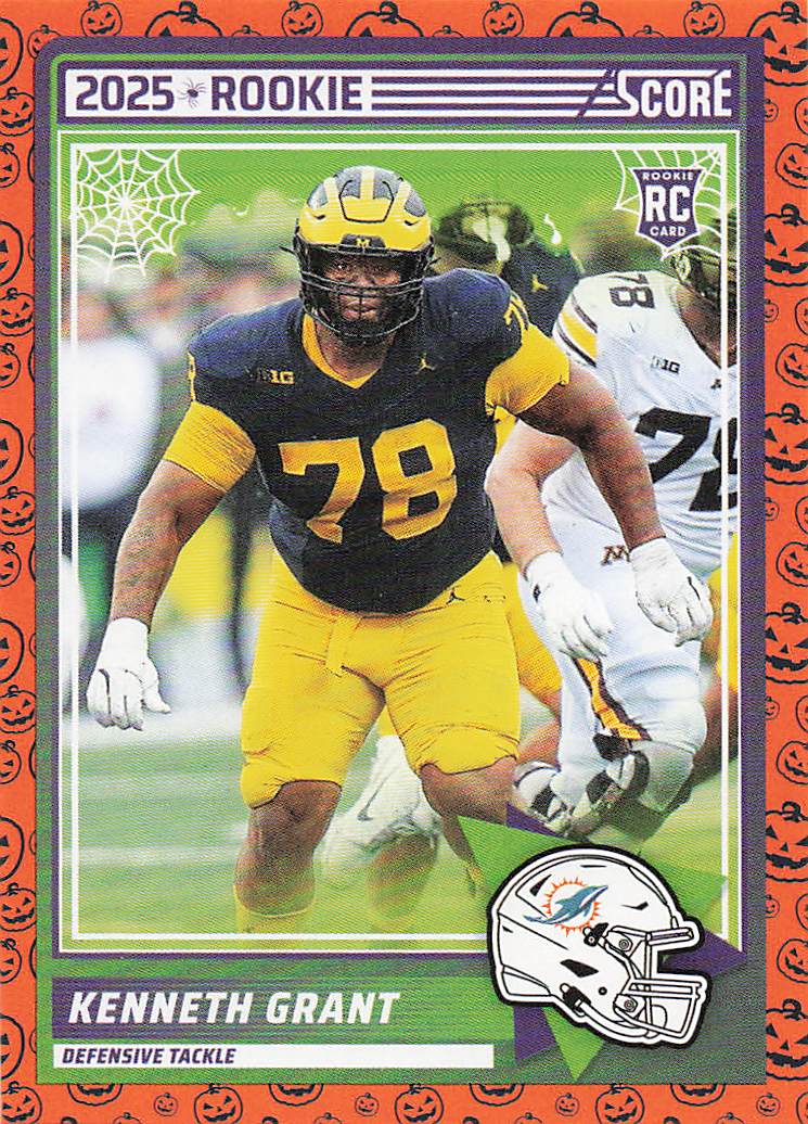 2025 Score-A-Treat Football Kenneth Grant #33 Rookie