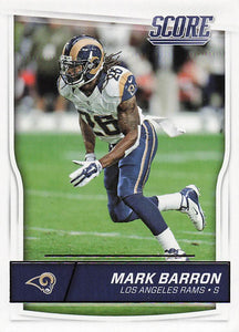 2016 Score Football Mark Barron #299