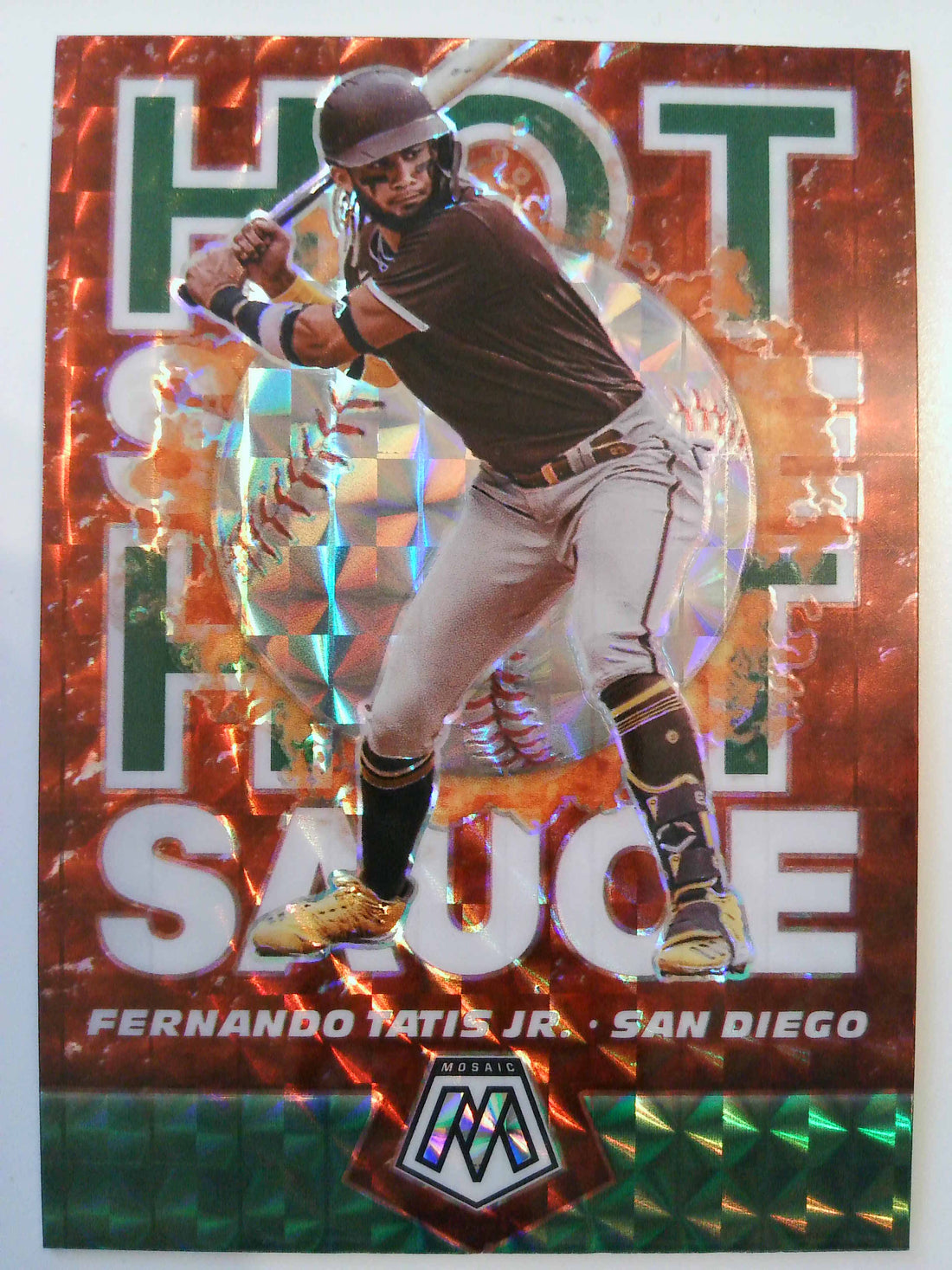 2021 Panini Mosaic Baseball Hot Sauce Green Fernando Tatis Jr. #HS5