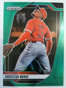 2025 Panini Prizm Baseball Green Prizms Christian Moore #162