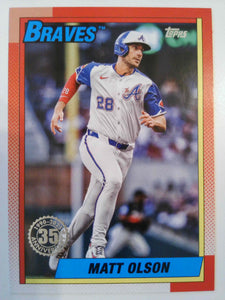 2025 Topps Baseball 1990 Topps Baseball Matt Olson #T90-13