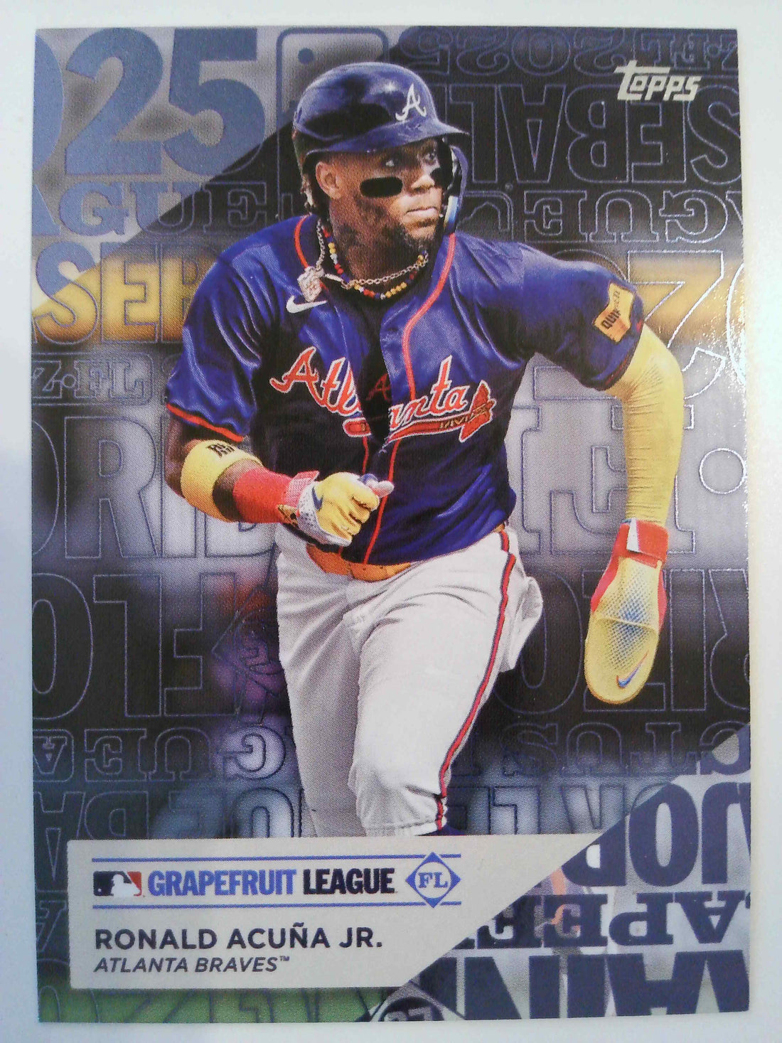 2025 Topps Baseball Training Grounds Ronald Acuña Jr. #TG-16