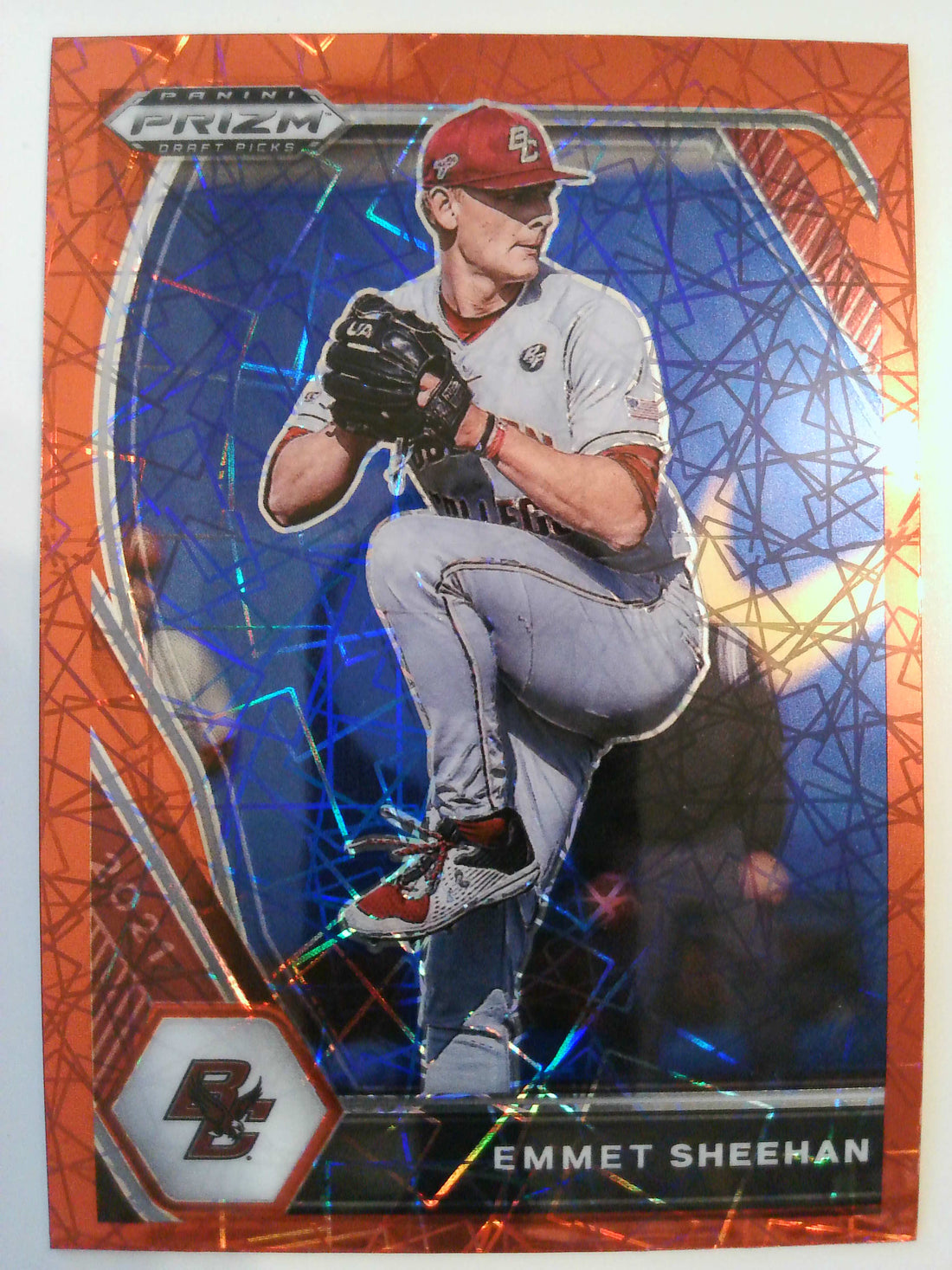 2021 Panini Prizm Draft Picks Baseball Red Velocity Prizm Emmet Sheehan #PDP192