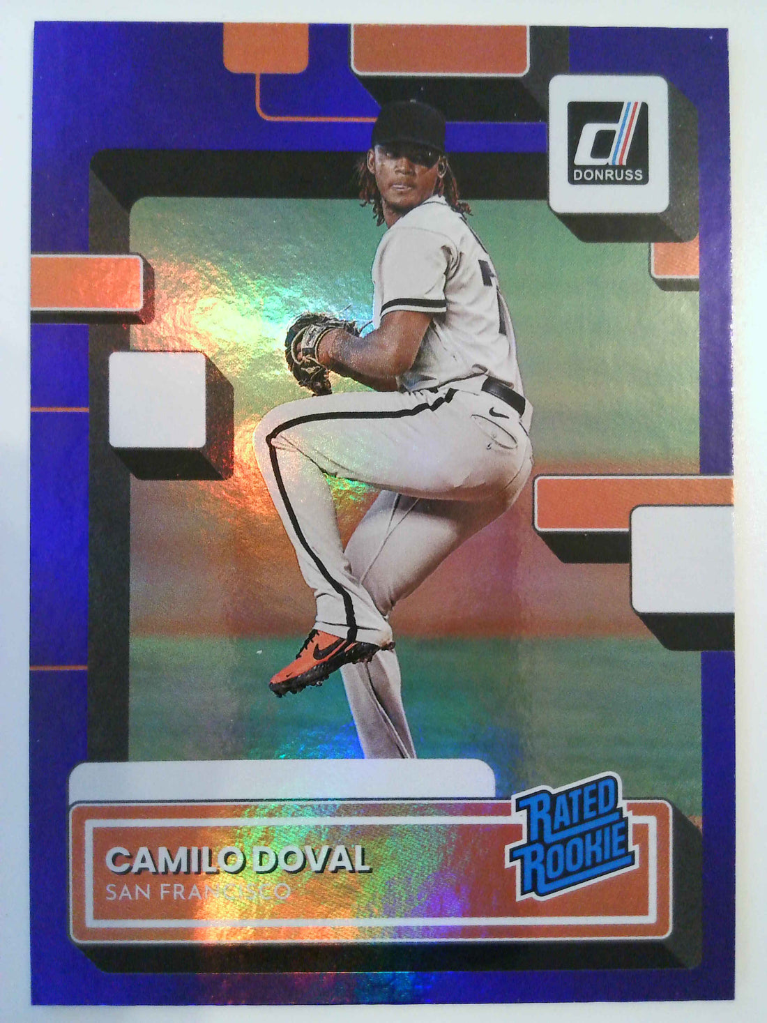 2022 Donruss Baseball Holo Purple Camilo Doval #72 Rookie