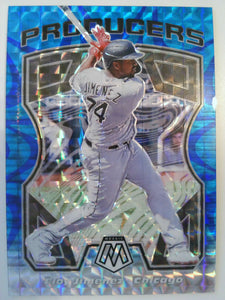 2021 Panini Mosaic Baseball Producers Reactive Blue Eloy Jimenez #P12
