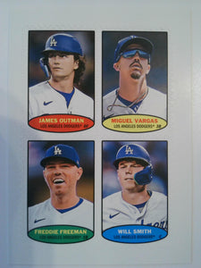 2023 Topps Heritage 1974 Topps Stamps Outman / Vargas / Freeman / Smith #74S-29
