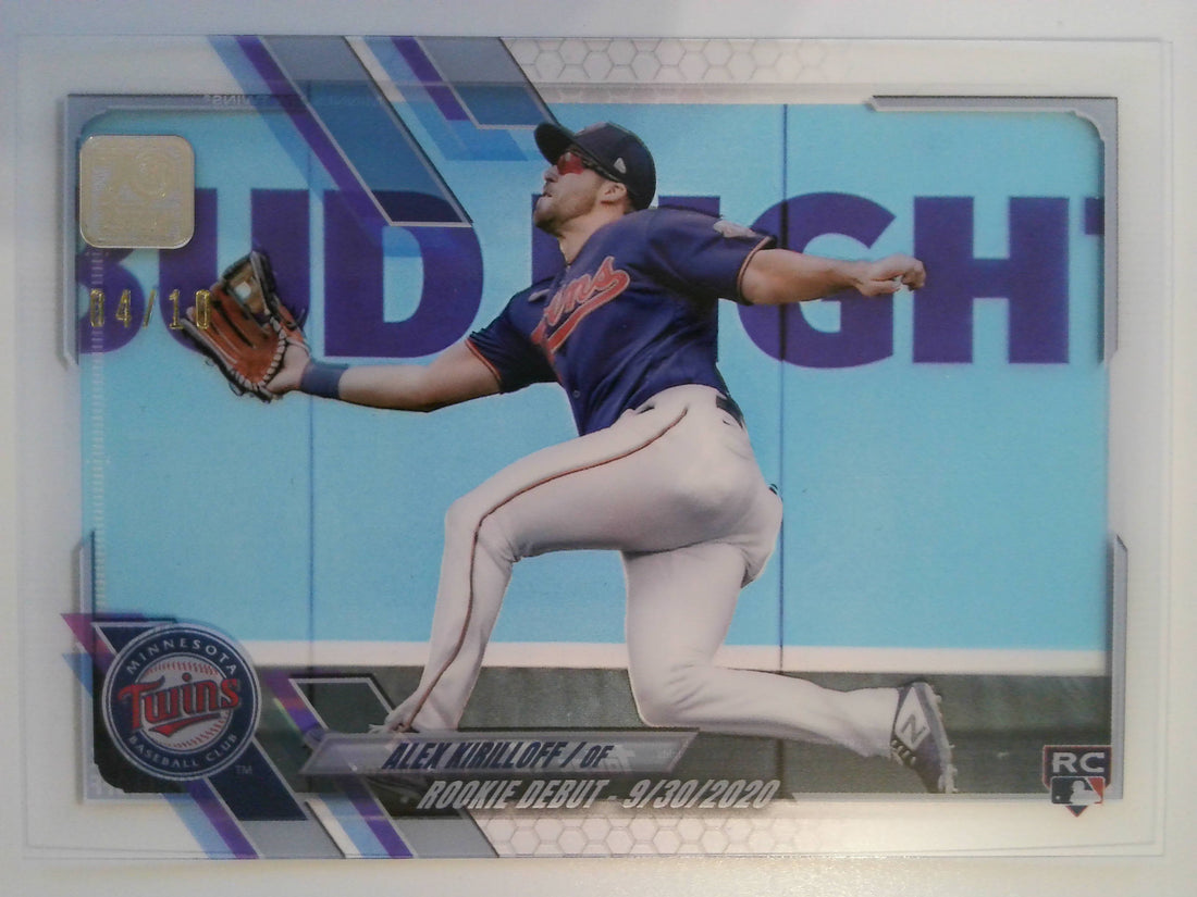 2021 Topps Update Baseball Clear 04/10 Alex Kirilloff #US41