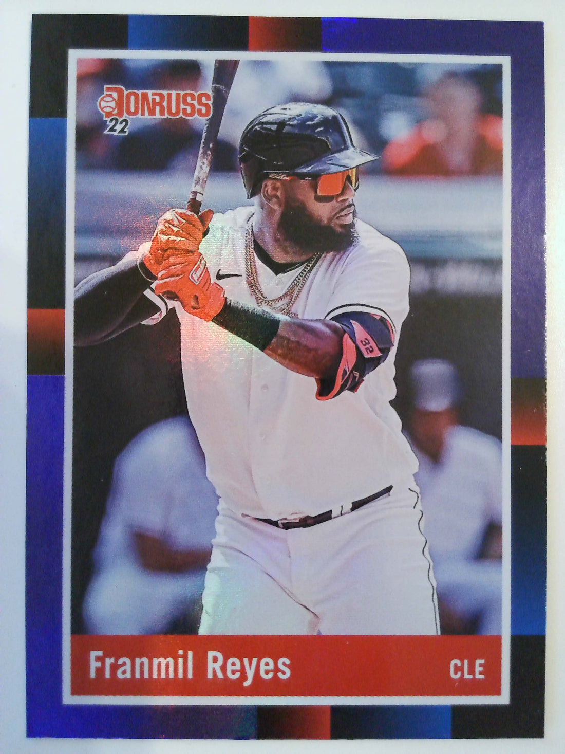 2022 Donruss Baseball Holo Purple Franmil Reyes #255