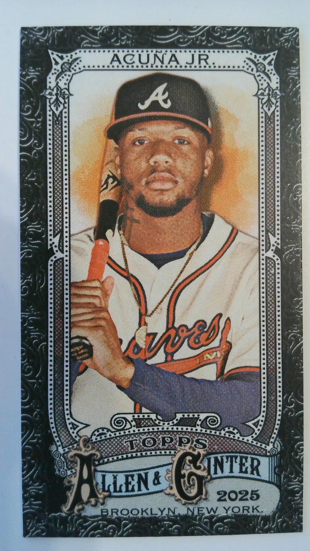 2025 Topps Allen & Ginter Baseball Mini Black Border Ronald Acuña Jr. #103