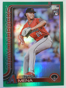 2025 Topps Baseball Green Rainbow Foil 94/99 Cristian Mena #120