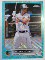 2022 Topps Chrome Baseball Aqua Wave Refractor 070/199 Trey Mancini #72