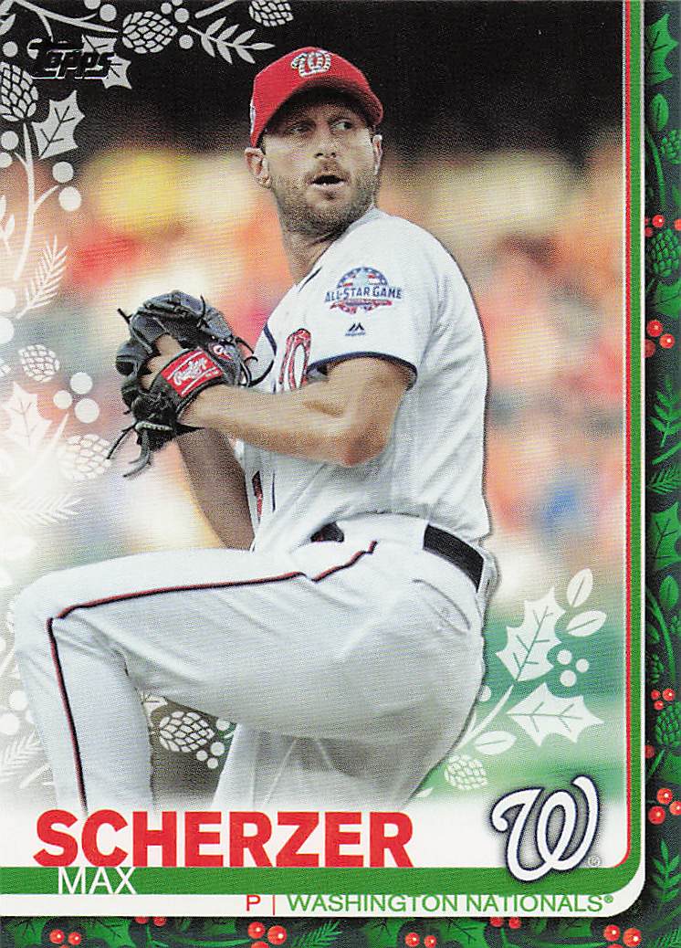 2019 Topps Holiday Baseball Max Scherzer #HW50