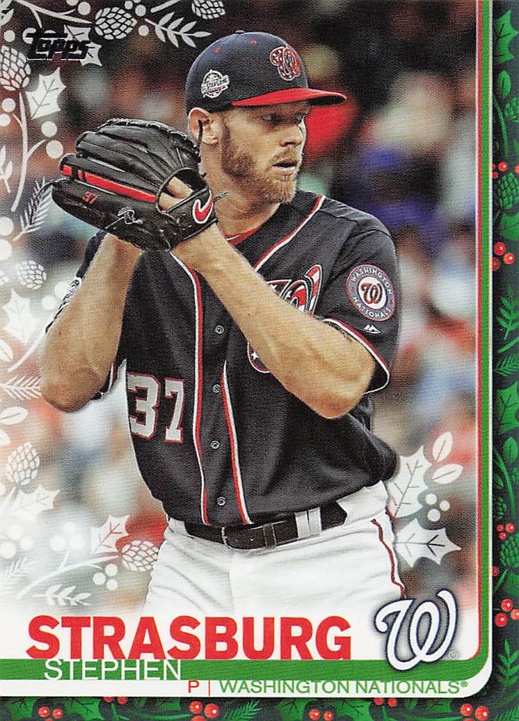 2019 Topps Holiday Baseball Stephen Strasburg #HW24