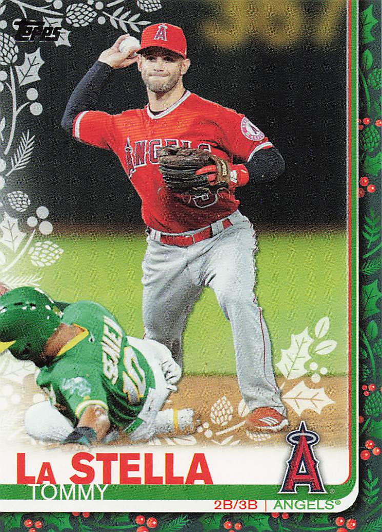 2019 Topps Holiday Baseball Tommy La Stella #HW166
