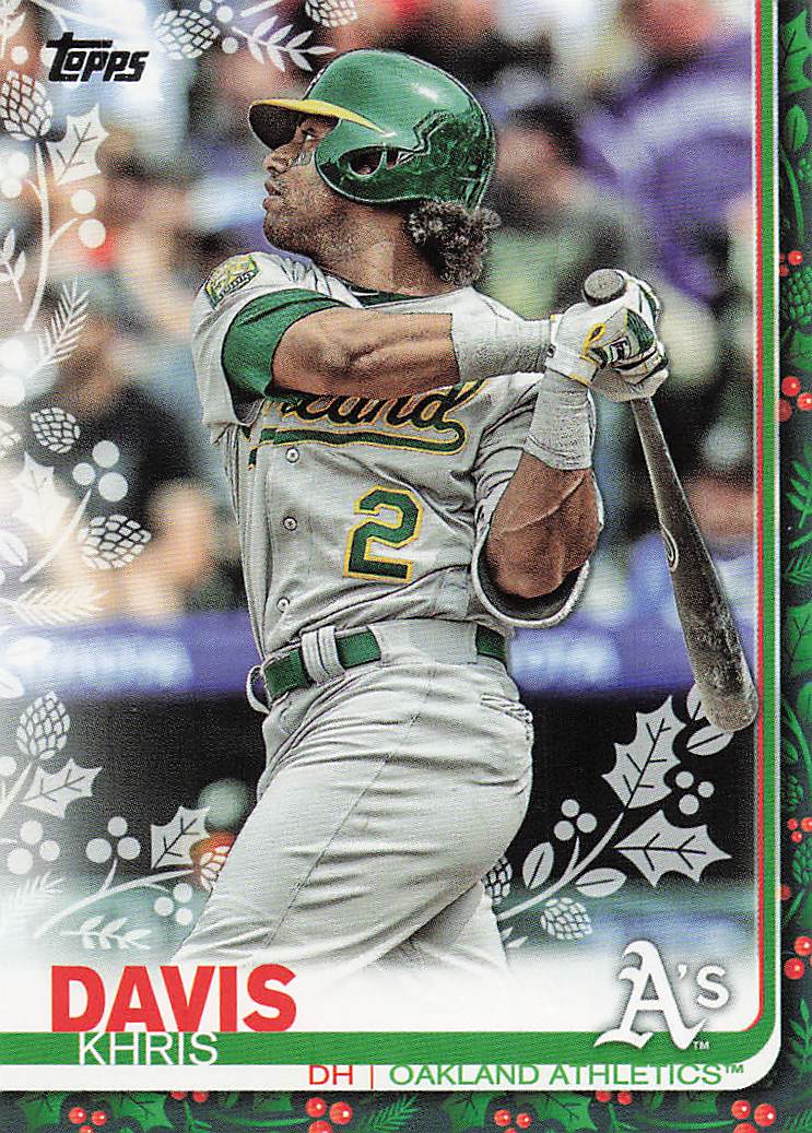 2019 Topps Holiday Baseball Khris Davis #HW128