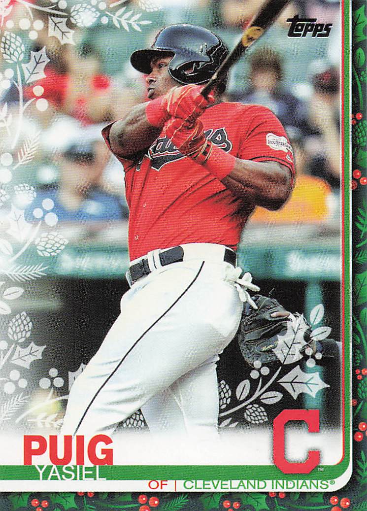2019 Topps Holiday Baseball Yasiel Puig #HW103