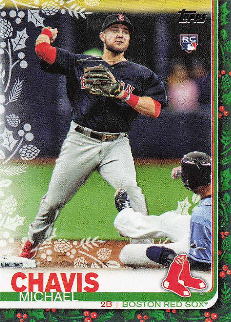 2019 Topps Holiday Baseball Michael Chavis #HW23 Rookie