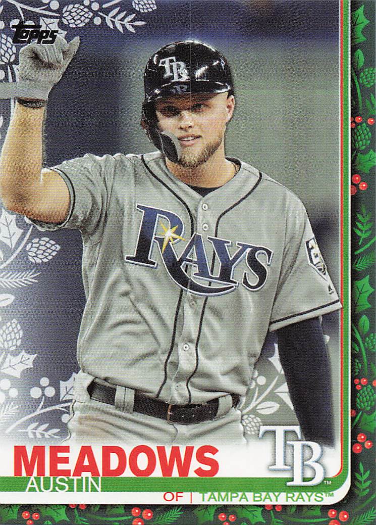 2019 Topps Holiday Baseball Austin Meadows #HW34