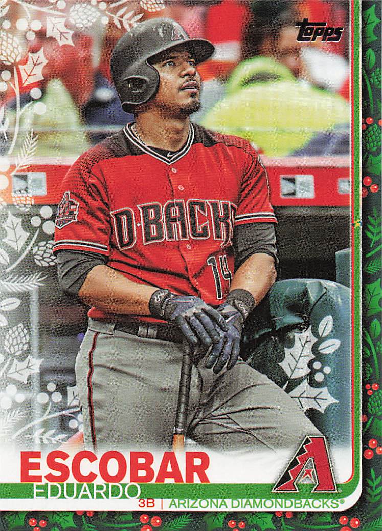 2019 Topps Holiday Baseball Eduardo Escobar #HW62