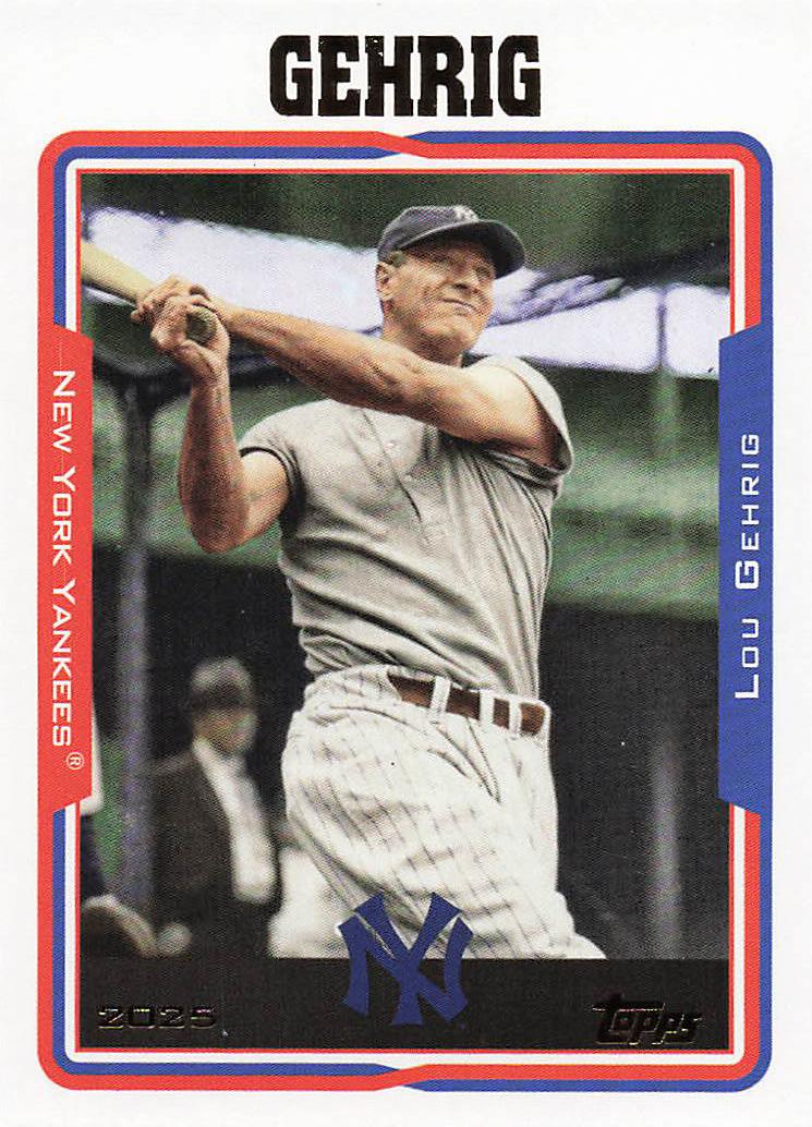 2025 Topps Archives Baseball Lou Gehrig #226