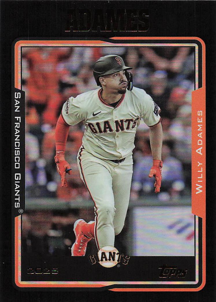 2025 Topps Archives Baseball Black Foilboard Willy Adames #273
