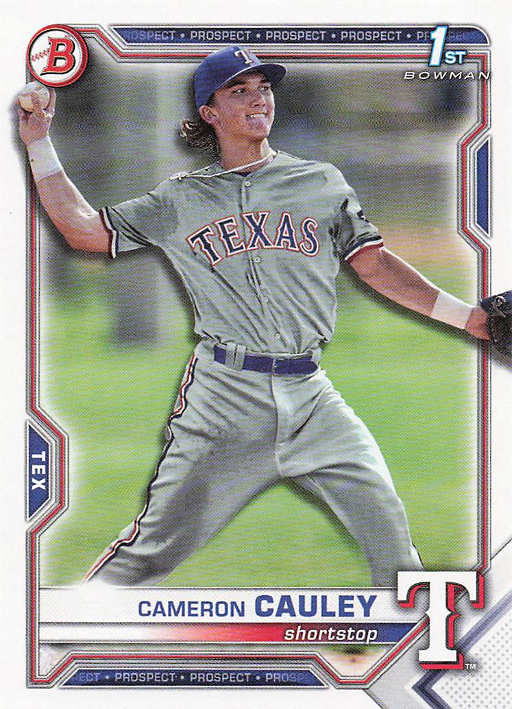 2021 Bowman Draft Baseball Cameron Cauley #BD-192