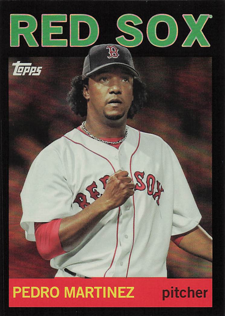 2025 Topps Archives Baseball Black Foilboard Pedro Martinez #29