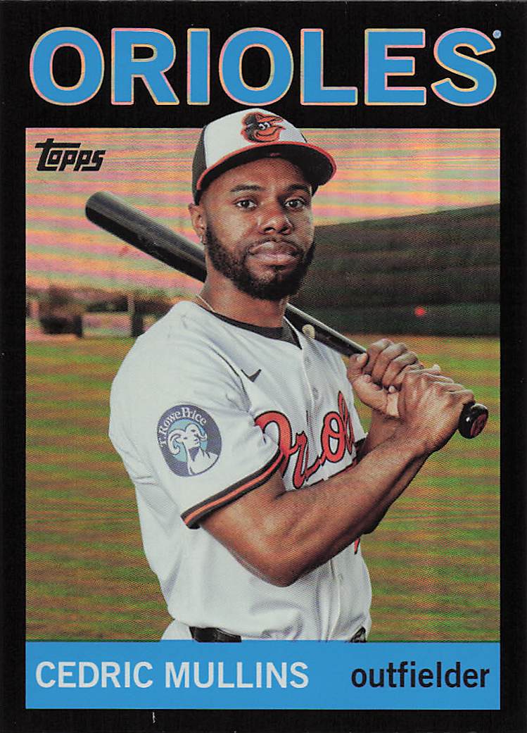 2025 Topps Archives Baseball Black Foilboard Cedric Mullins #31
