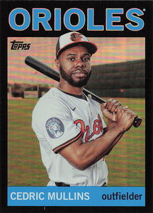 2025 Topps Archives Baseball Black Foilboard Cedric Mullins #31