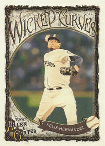 2025 Topps Allen & Ginter Baseball Wicked Curves Félix Hernández #WC-19