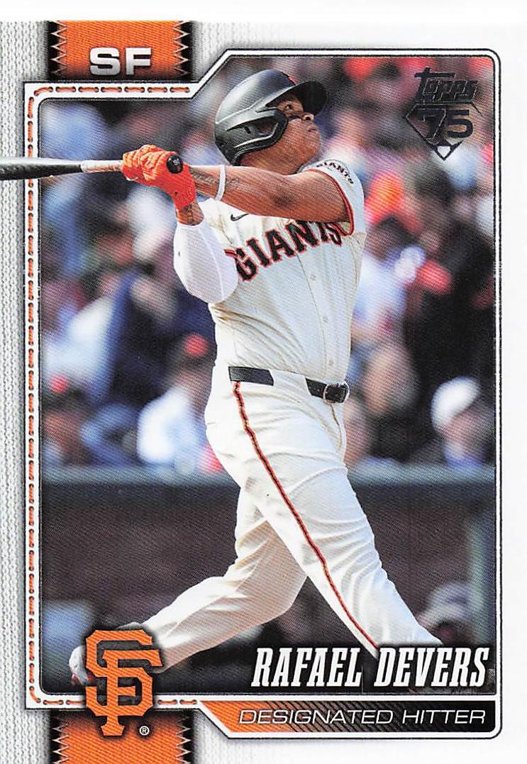 2026 Topps Baseball Gold Rafael Devers #219