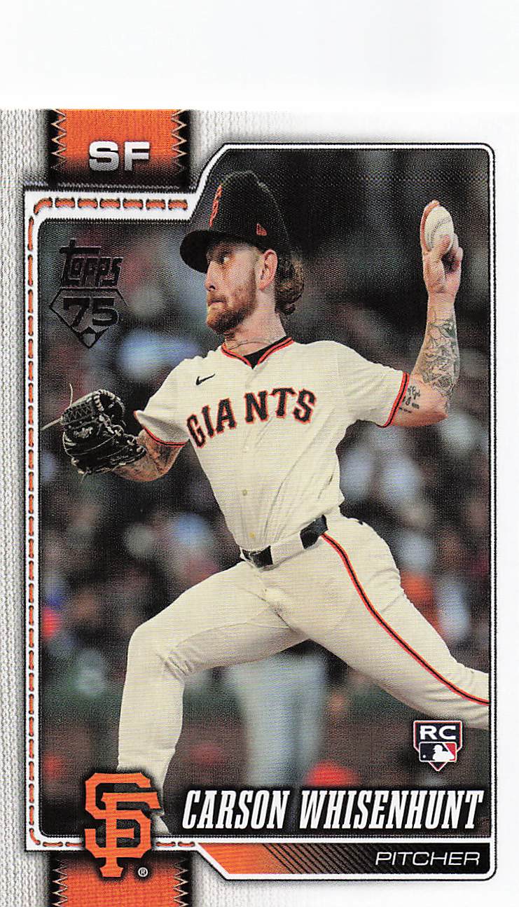 2026 Topps Baseball Carson Whisenhunt #184 Rookie