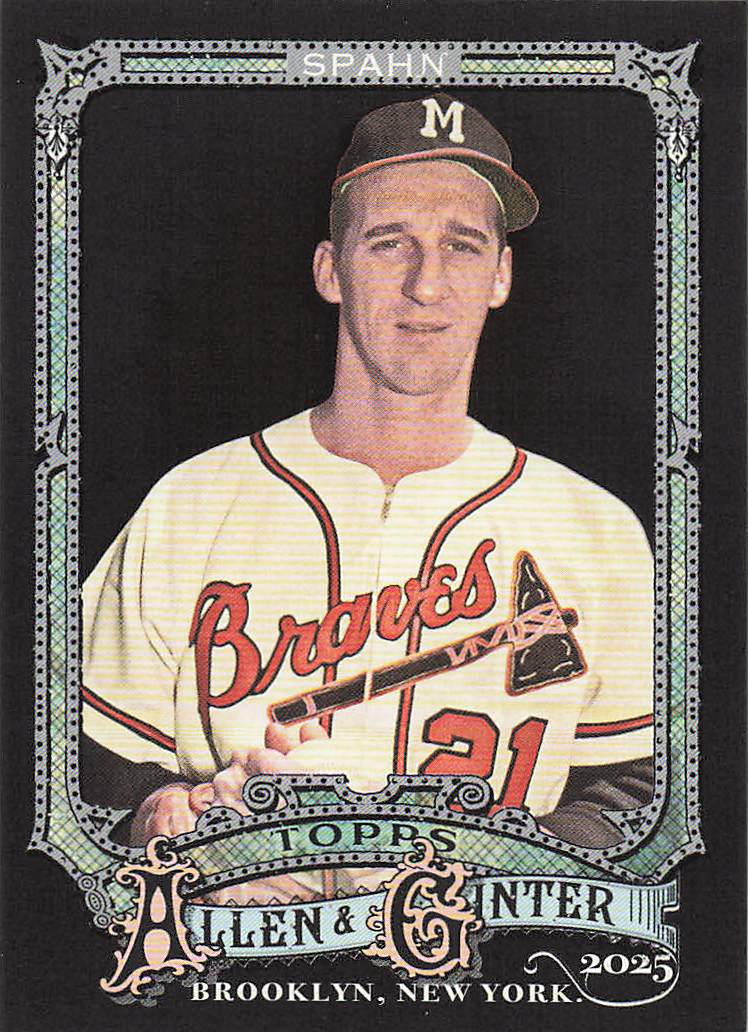 2025 Topps Allen & Ginter X Baseball Warren Spahn #33