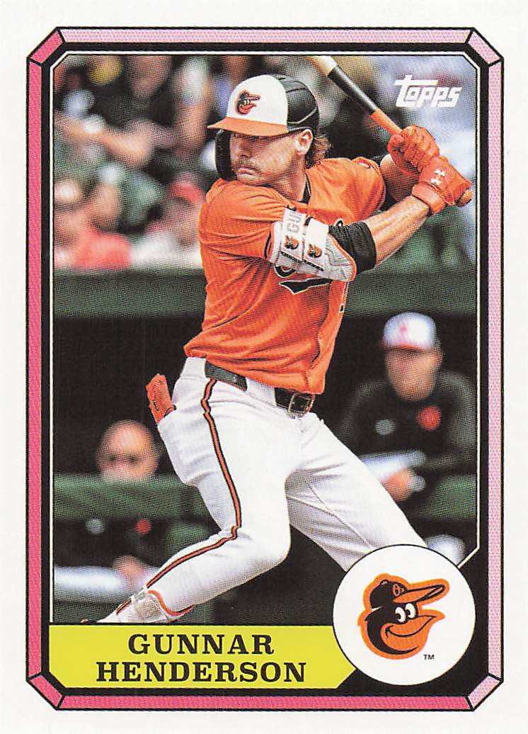 2025 Topps Archives 1987 Topps Boardwalk and Baseball Gunnar Henderson #87BB-1
