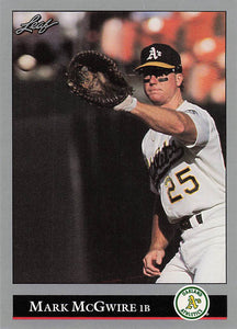 1992 Leaf Baseball Mark McGwire #16