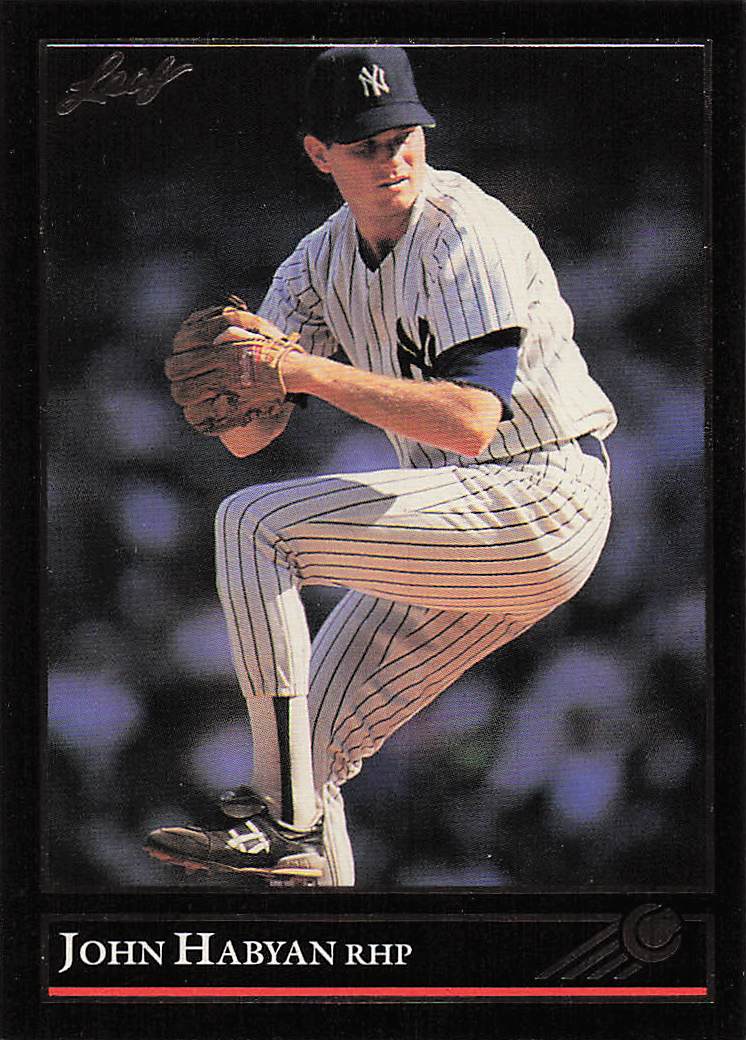 1992 Leaf Baseball Black Gold John Habyan #189
