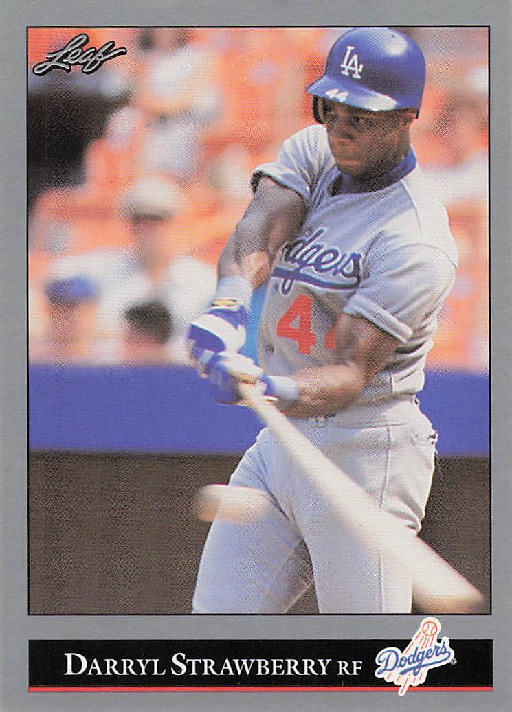 1992 Leaf Baseball Darryl Strawberry #29