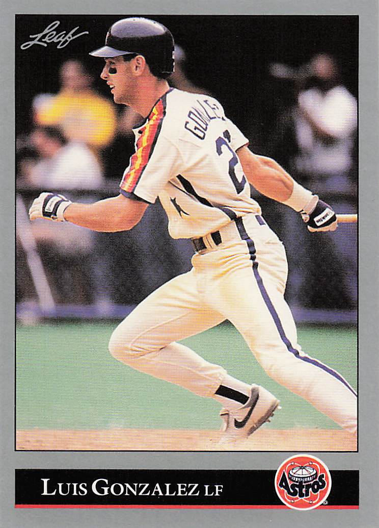 1992 Leaf Baseball Luis Gonzalez #160