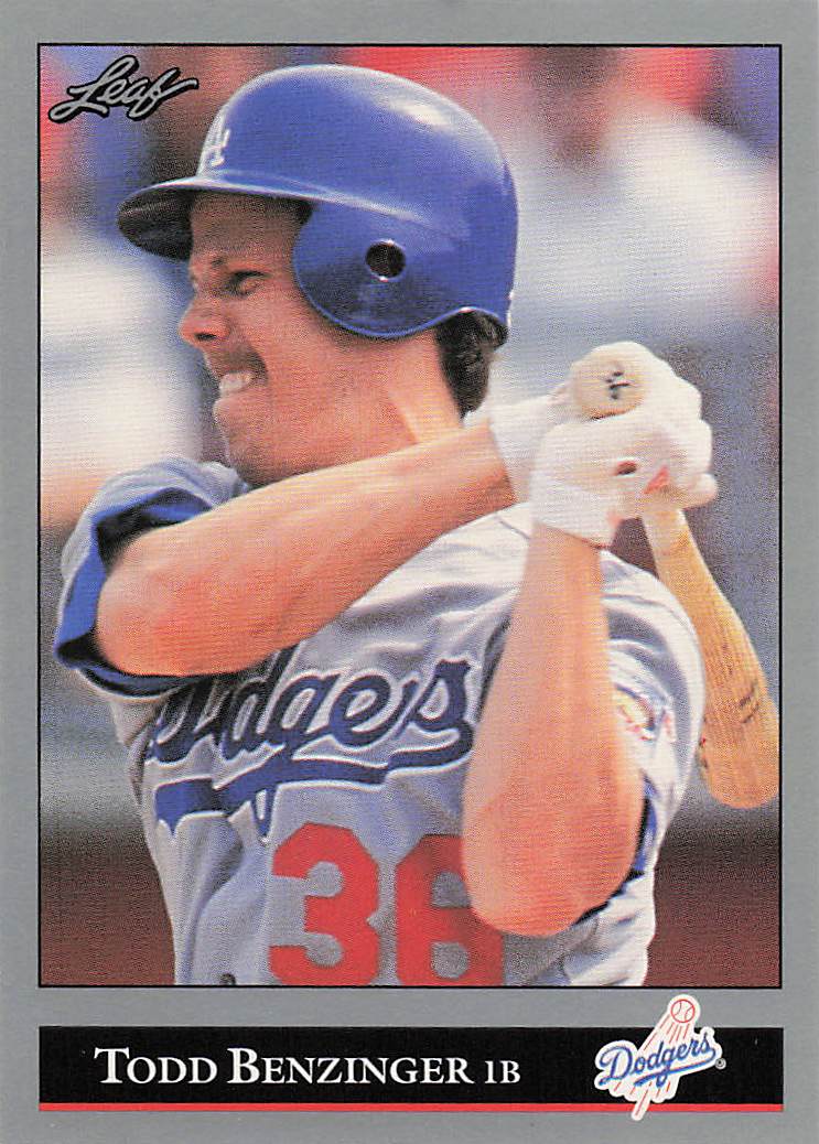 1992 Leaf Baseball Todd Benzinger #257