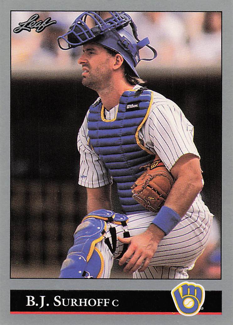 1992 Leaf Baseball B.J. Surhoff #212