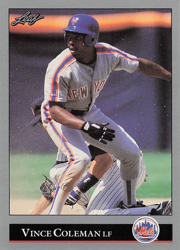 1992 Leaf Baseball Vince Coleman #42