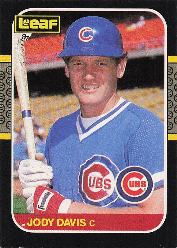 1987 Leaf Baseball Jody Davis #48