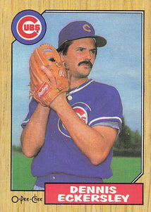 1987 Topps Baseball Dennis Eckersley #459