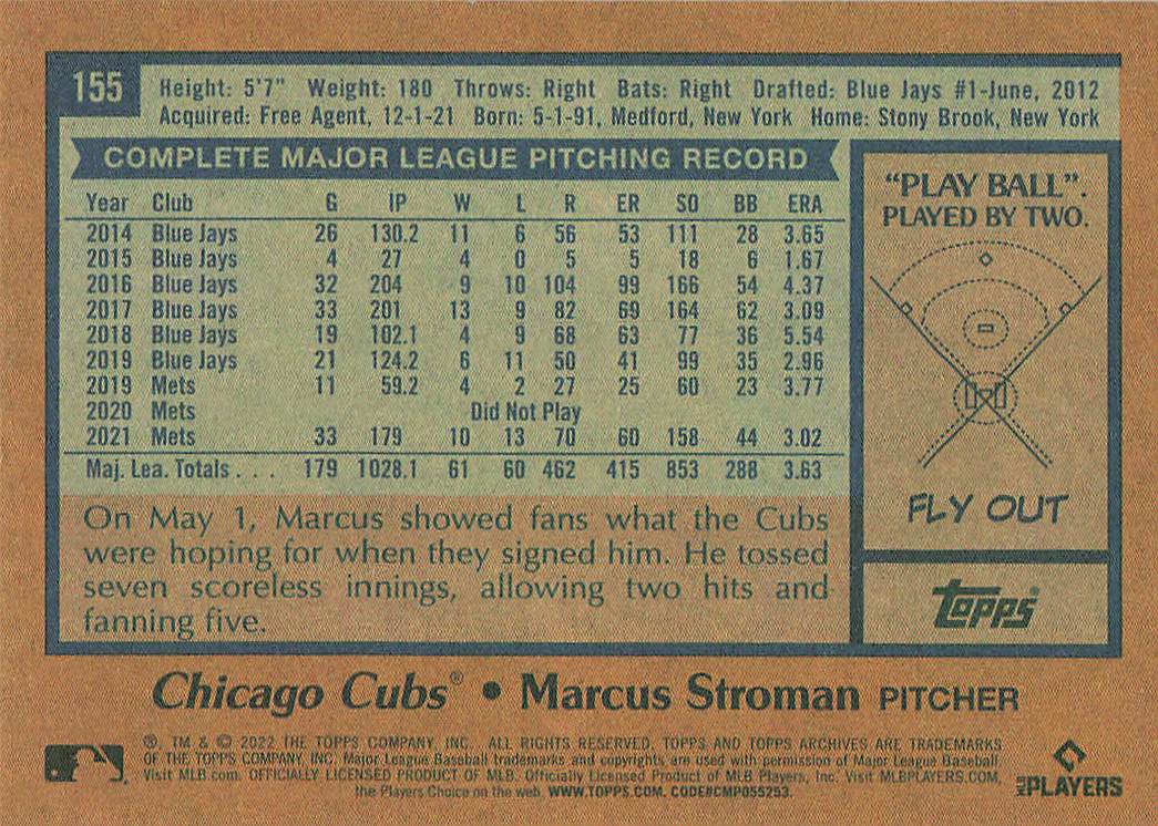 2022 Topps Archives Baseball Marcus Stroman #155